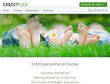 Tablet Screenshot of creditflex.ch